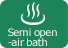 Semi open-air bath