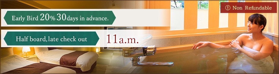 Early Bird 30days in advance, 20%OFF!!